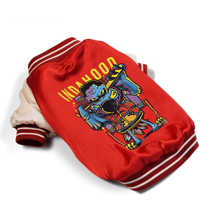 Dog Shiny Cotton Jacket Two-legged Clothes